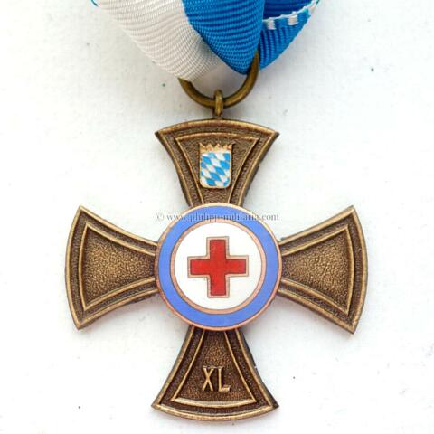 Bayerisches Verdienstkreuz vom Roten Kreuz für 40 Dienstjahre- Bundesrepublik