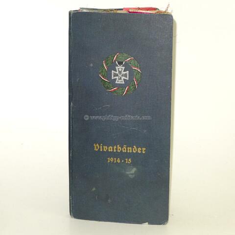 Vivatbänder, Album mit 114 verschiedenen Vivatbändern 1.Weltkrieg