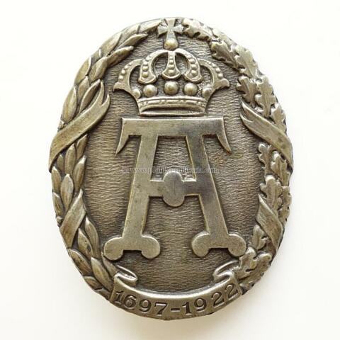 Regimentsabzeichen / Regimentsnadel - Jubiläumsabzeichen Infanterie-Regiment Nr. 117, Leib-Rgt. Großherzogin 1697-1922