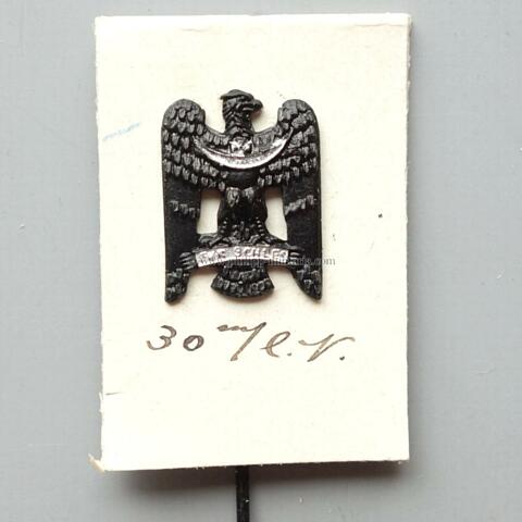 Freikorps Schlesischer Adler, Schlesisches Bewährungsabzeichen - Miniatur 16mm.