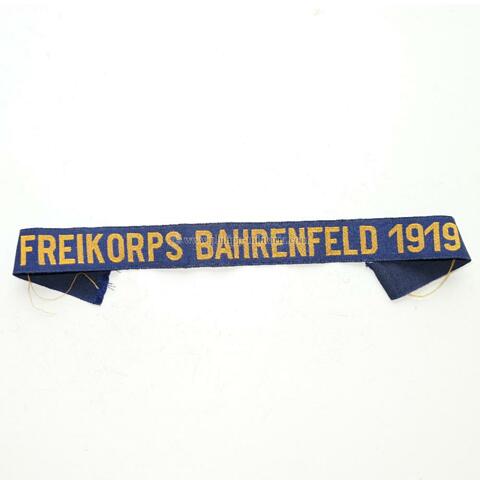 Freikorps Bahrenfeld 1919 - Traditionsärmelstreifen der 1. Hundetschaft der Hamburger Landespolizei