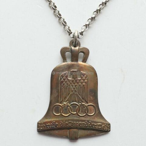 XI. Olympiade Berlin 1936 - Glocke als Anhänger