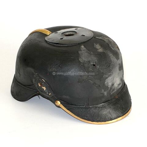 Helmkorpus für eine Pickelhaube der Offiziere um 1910