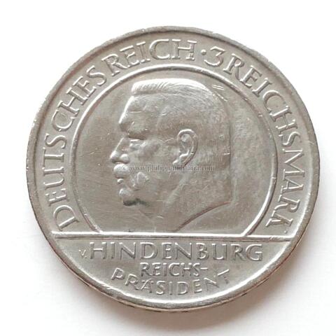 Weimarer Republik 3 Reichsmark Gedenkmünze, 10. Jahrestag der Weimarer Reichsverfassung 1930 A