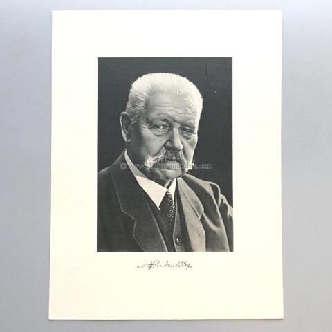 Hindenburg als Reichspräsident Portraitbild für Amtsstuben öffentlichen Gebäuden und Büros
