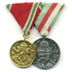 Ordensspange mit 2 Auszeichnungen - Österreich - Ungarn - Bulgarein