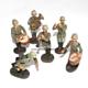 Elastolin / Lot mit 6 Soldaten musizierend -  alte Massefiguren 