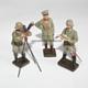 Lineol / Lot mit 3 Soldaten - alte Massefiguren 