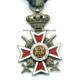 Rumänien Orden der Krone von Rumänien 2. Modell (1932-1944), Ritterkreuz mit Krone und Schwertern im Verleihungsetui