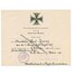 Eisernes Kreuz 2. Klasse 1914, vorläufiger Ausweis 'für die Schlacht um Riga'