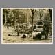 Deutscher Vormarsch in Frankreich 1940, zerstörte Wagenkolonne - offizielles Pressefoto