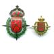 Spanien - 2 Abzeichen / Wappen von Navarra währen der Diktatur Franco 1937