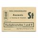 Berliner Verkehrs-Betriebe / BVG - Ausweis zur Benutzung der Straßenbahn Jan.1945