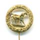 Pferdezuchtabzeichen in Gold - Miniatur - Ausführung 1957