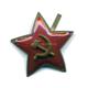 Sowjetstern Rote Armee für die Schirmmütze 2. Weltkrieg