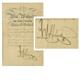 WILHELM II., Deutscher Kaiser und König (1856-1941), eigenhändige Unterschrift / Autograph auf Verleihungsurkunde zum Kronen-Orden 3. Klasse - eigh. Unterschrift / Autograph