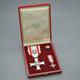 Souveräner Malteser Ritterorden Verdienstorden Pro Merito Melitensi, mit Miniatur im Verleihungsetui