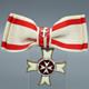 Souveräner Malteser Ritterorden Verdienstkreuz pro Merito Melitensi mit Wappen für Damen