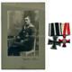 Ordensspange eines Hamburger Weltkrieg 1914/18 Kämpfers der Kaiserlichen Marine mit Trägerfoto