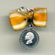 Miniaturspange / Knopflochdekoration - Preussen Medaille 'Für Rettung aus Gefahr '
