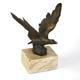 Bronze Adler auf Marmorsockel als Schreibtischdekoration 
