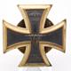 Eisernes Kreuz 1. Klasse 1914 an grosser Scheibe mit kleiner Schraubscheibe