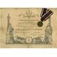 Kriegsdenkmünze 1870-1871 in Bronze für Combattanten / Kämpfer mit Verleihungsurkunde - Preussen