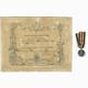 Kriegsdenkmünze 1870-1871 in Stahl für Nicht Combattanten mit Verleihungsurkunde - Preussen