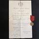 Rumänien Medaille-Kreuzzug gegen den Kommunismus 1941 mit Verleihungsurkunde an einen Oberkanonier II.Mun.Staff./A.R.60