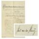 EDLER VON DER PLANITZ, Karl Paul, sächsischer General der Infanterie und Kriegsminister, eigenhändige Unterschrift auf einem Patent zum Rittmeister
