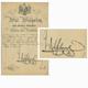 WILHELM II., Deutscher Kaiser und König (1856-1941), eigenhändige Unterschrift / Autograph auf Bestallung / Beförderung