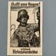Propagandakarte 1. Weltkrieg  ' Helft uns siegen ! Zeichnet Kriegsanleihe '