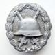 Verwundetenabzeichen für die Armee in Silber 1. Weltkrieg - gestempelt 'DRGM'