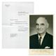 CLAY, Lucius D. Militärgouverneur, Eisenhowers Stellvertreter, Portraitfoto mit eigenhändiger Unterschrift